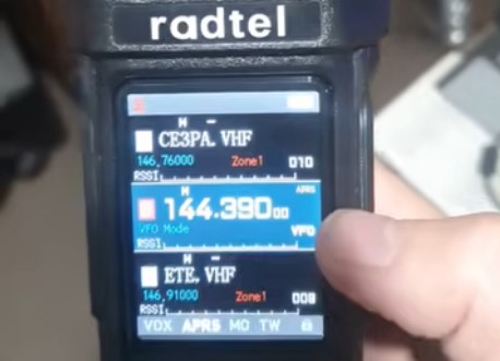 Configuración digipeater de relleno APRS, en Radtel 950 Pro